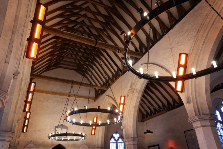 Radiant heating for church