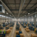 Warm air heating in factories